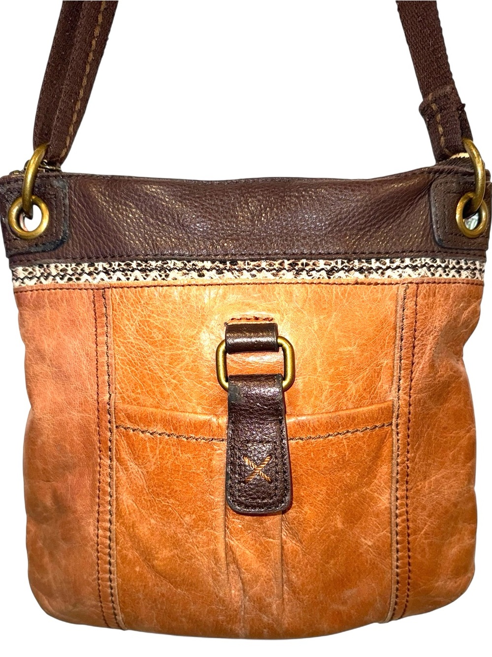 THE SAK Leather X-body Bag
